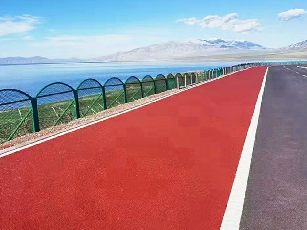 鄭州彩色瀝青道路，彩色噴涂，彩色路面是如何施工的?